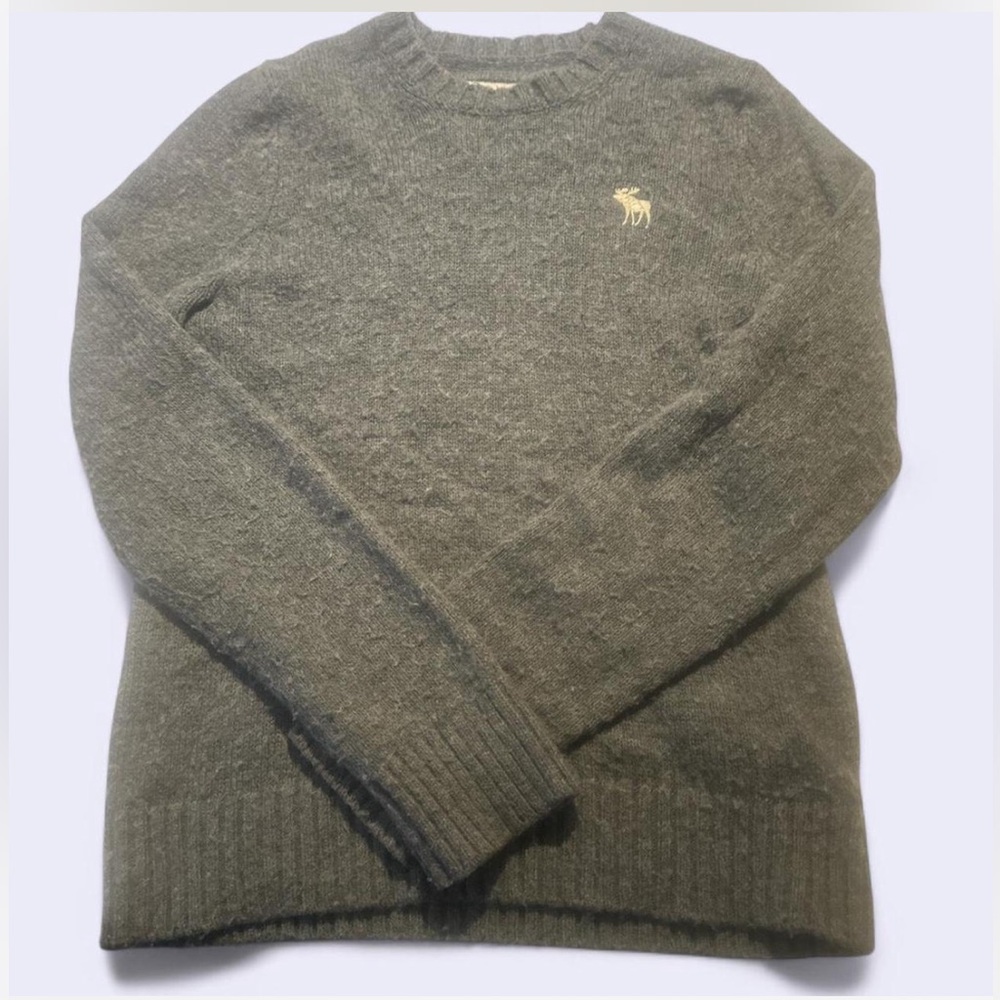 Abercrombie & Fitch Gray Crewneck Sweater